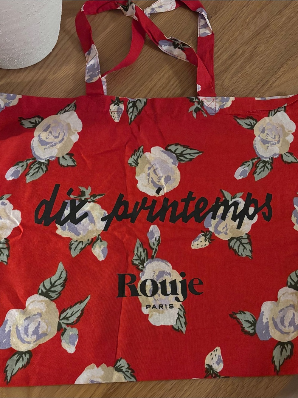 Rouje Paris Red Floral Tote Bag (10th Anniversary Edition)